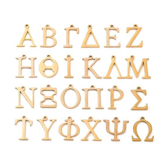 Вакуумное покрытие 304 презервативы из нержавеющей стали, греческий алфавит
