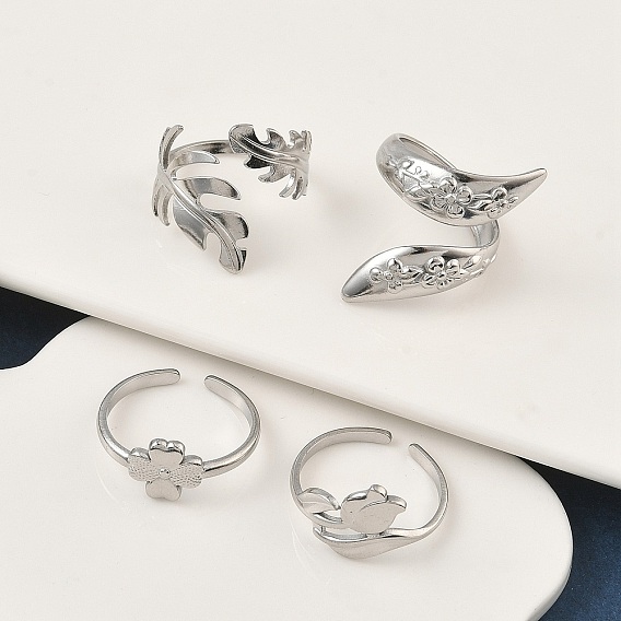 304 открытые манжеты из нержавеющей стали для женщин