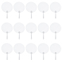 15Pcs Transparent PVC Hand Held Fan, Blank Painting Fans, for Kids DIY Crafts