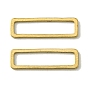 Латунные соединительные колечки, без кадмия, без никеля и без свинца, прямоугольные