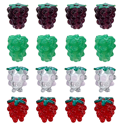 16 шт 4 стили ручной работы бусины лэмпворк, винограды