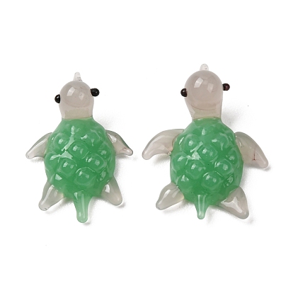 Скульптура морской черепахи ручной работы в технике лэмпворк, украшения для дома