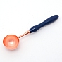 Brass Handle Wax Sealing Stamp Melting Spoon, with  Wooden Handle, for Wax Seal Stamp Melting Spoon Wedding Invitations Making