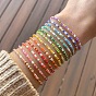 Boho Round Glass Seed Beaded Stretch Bracelets for Women