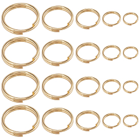 200шт 5 стили 304 разрезные кольца из нержавеющей стали, кольца с двойной петлей