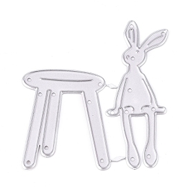 Carbon Steel Cutting Dies Stencils, for DIY Scrapbooking/Photo Album, Decorative Embossing DIY Paper Card, Rabbit