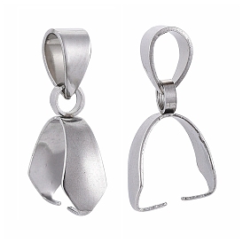 201 Stainless Steel Pendant Pinch Bails