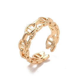Brass Micro Pave Open Cuff Rings