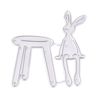 Carbon Steel Cutting Dies Stencils, for DIY Scrapbooking/Photo Album, Decorative Embossing DIY Paper Card, Rabbit