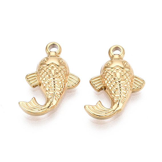 Текстурированные 304 подвески-рыбки из нержавеющей стали, ионное покрытие (ip)