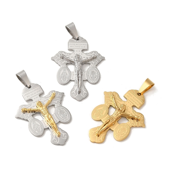 Ионное покрытие (ip) 304 подвески из нержавеющей стали, подвеска в виде креста-распятия