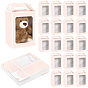 24 Boîtes cadeaux de rangement rectangulaires en papier, Boîtes d'emballage cadeau visibles Winbow avec poignées