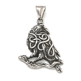 316 Surgical Stainless Steel Pendants, Eagle Charm