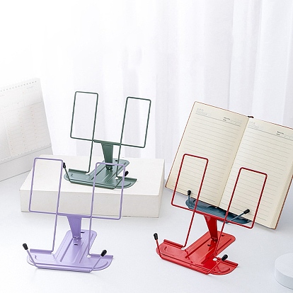 Adjustable Iron Desktop Book Stands, Book Display Easel for Books, Piano Score, Magazines, Tablet