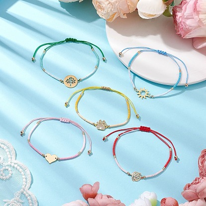 Браслеты из бисера со стеклянными семенами для женщин