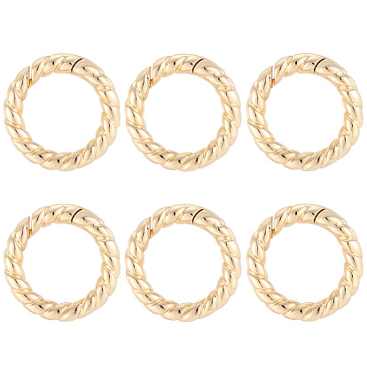 6шт. латунные пружинные замки, кольцо