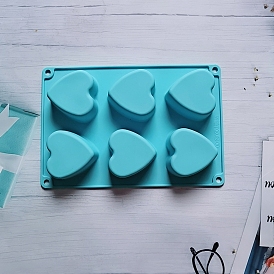 Food Grade DIY Soap Making Silicone Molds, Resin Casting Molds, For UV Resin, Heart