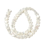 Natural White Shell Mother of Pearl Shell Beads, Heart