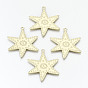 Rack Plating Alloy Pendants, Cadmium Free & Nickel Free & Lead Free, Starfish Shape