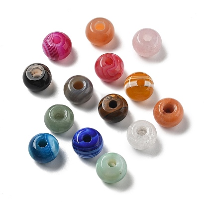 Драгоценный камень подвески, плоский круглый с отверстием