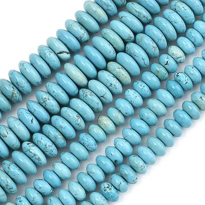 Крашеные нити из натурального магнезита, рондель