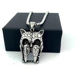 Винтажные панк-подвески с животными 304 из нержавеющей стали, не тускнеет