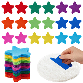 81 шт. 9 цвета маркеры в форме звезды маркеры для ковра, сиденья нейлоновый крючок и петля