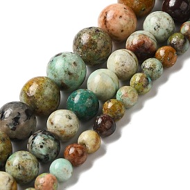 Бусины из натуральной бирюзы , круглые