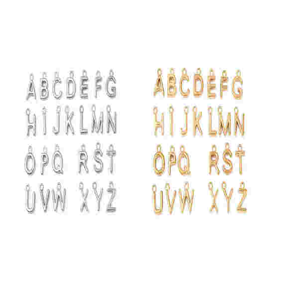 26 шт. 304 подвески из нержавеющей стали, Письмо ~ Z
