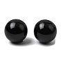 Сферические бусины из натурального обсидиана без отверстий, круглые