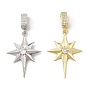 Латунные микро проложить кубического циркония подвески, без кадмия и без свинца, звезды прелести