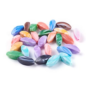 Acryl Nachahmung Edelstein Perlen, Blatt