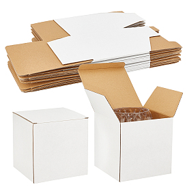 PandaHall Elite Paper Gift Box, Wedding Decoration, Folding Boxes, Square