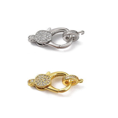 Покрытие стойки латунь микро паве прозрачный кубический цирконий трубы поручни, с карабин-лобстерами , без кадмия и без свинца, долговечный