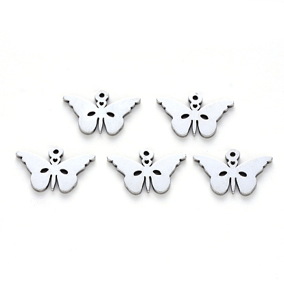 Pendentifs en acier inoxydable, Coupe au laser, papillon