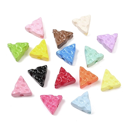 Непрозрачные акриловые бусины, сыр