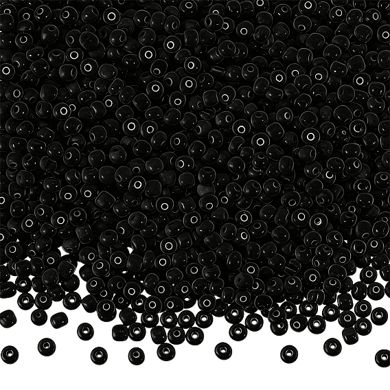 200g de perles de rocaille en verre, opaque graine de couleurs, petites perles artisanales pour la fabrication de bijoux bricolage, ronde