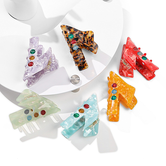 Заколки для волос в форме когтей из ацетата целлюлозы, аксессуары для волос для женщин и девочек