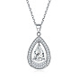 Stunning 925 Sterling Silver Zirconia Jewelry Set - Ring, Earrings & Necklace