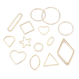 Brass Assorted Findings, Geometric Figure Series