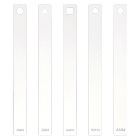 2 наборы прозрачных акриловых глиняных пресс-картонов, глиняные ремесленные инструменты, прямоугольник с треугольником/квадратом/шестиугольником