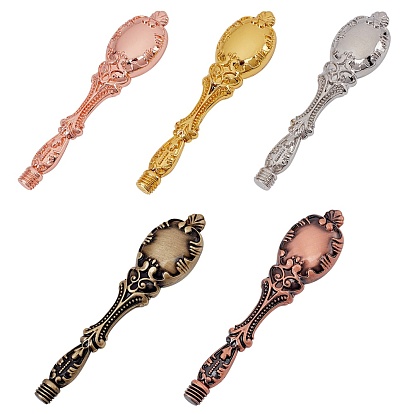 5Pcs 5 Style Zinc Alloy Handles, Wax Seal Stamp Accessories, without Stamp Head