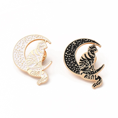 Cat Enamel Pin, Cartoon Alloy Brooch for Backpack Clothes