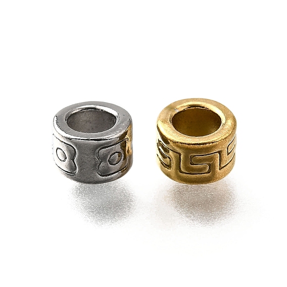 304 из нержавеющей стали бусы, колонка, анти-тускнение, ионное покрытие (ip)