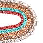 Handmade Acrylic Curb Chains, Imitation Gemstone, for Handbag Chain Making