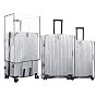 3Pcs 3 Styles Transparent PVC Luggage Cover, Clear Travel Suitcase Protector, for Suitcase