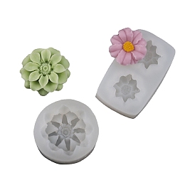 Flower DIY Candle Silicone Molds, Food Grade Silicone, Decoration Making, for Candle Making