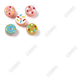 10pcs handgemachte Lampwork Perlen, Krapfen