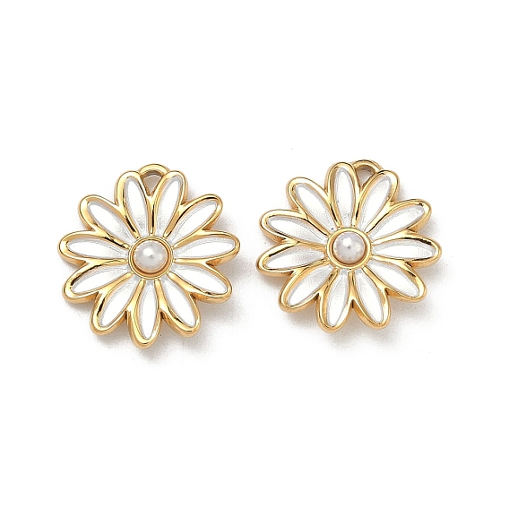 Подвески из нержавеющей стали и АБС-пластика с имитацией жемчуга, окрашенные аэрозольной краской., , вакуумное покрытие pvd, долговечный