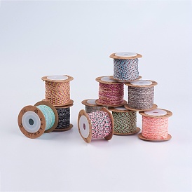 Cordes de fil de coton, cordon en macramé, pour la fabrication de bijoux